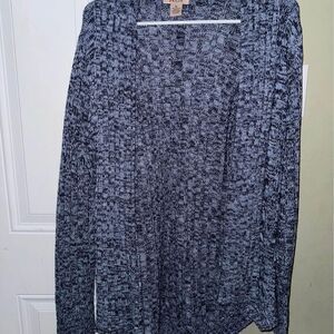Fresh Blue Open Knit Cardigan Sz XL